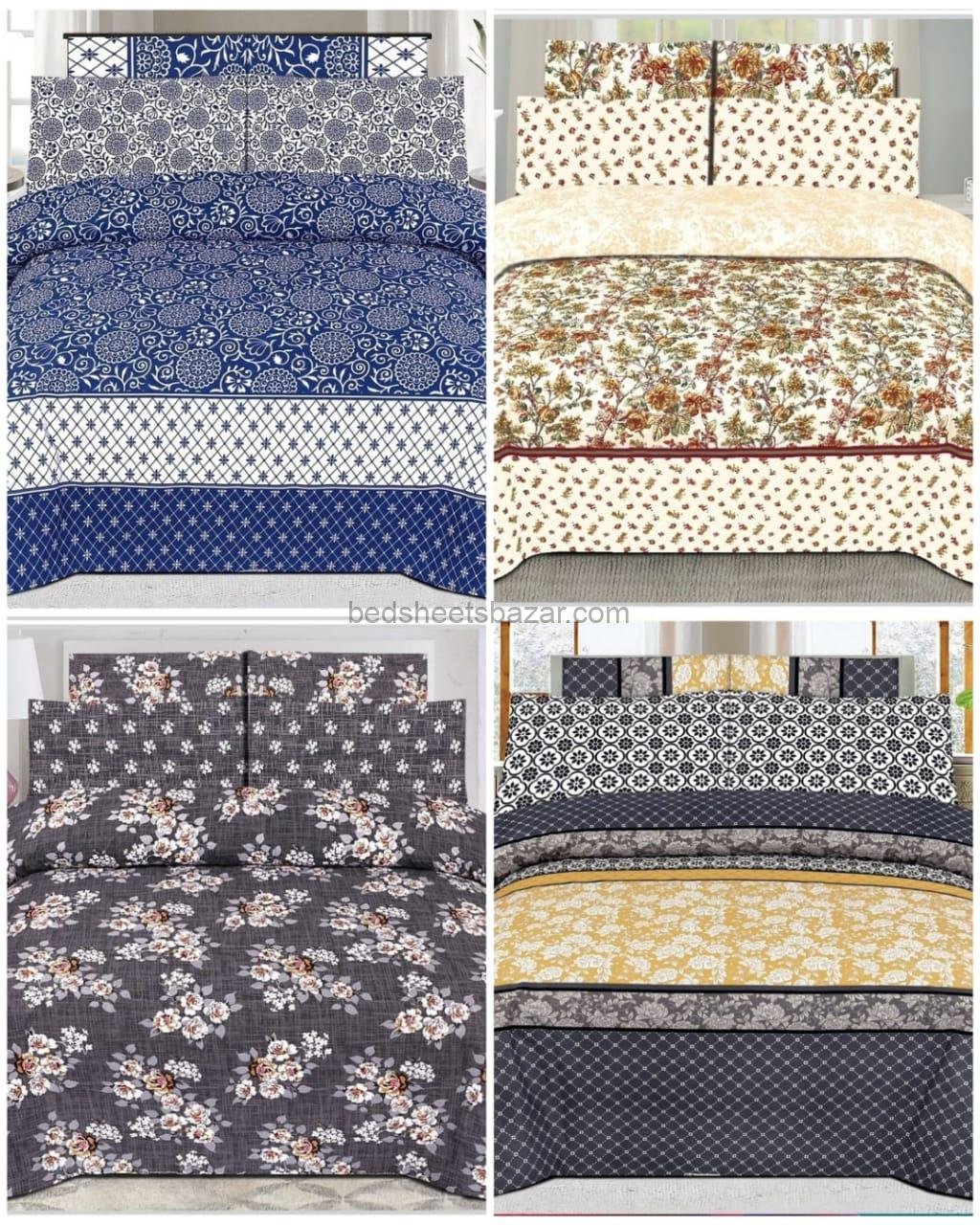 Printed bed sheets Sets in the best price Online in Pakistan - Bedsheets Bazar