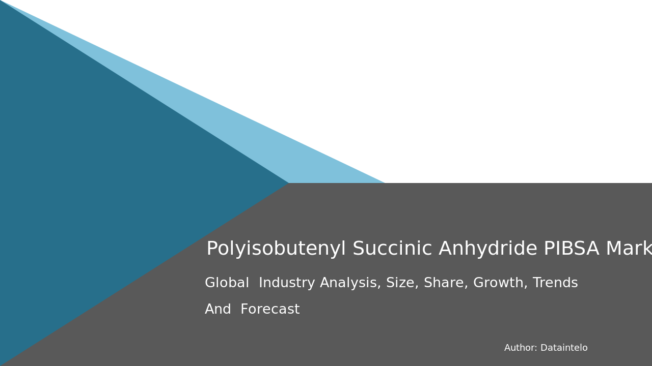 Polyisobutenyl Succinic Anhydride (PIBSA) Market Research Report 2032