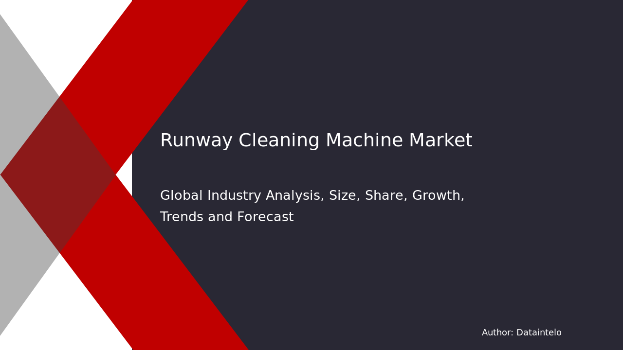 Request For Sample of Runway Cleaning Machine Market Research Report 2032