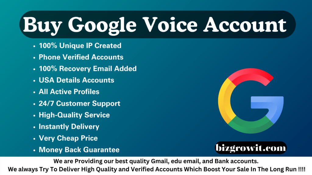 Buy Google Voice Accounts | 100%Verified & Ready to Use