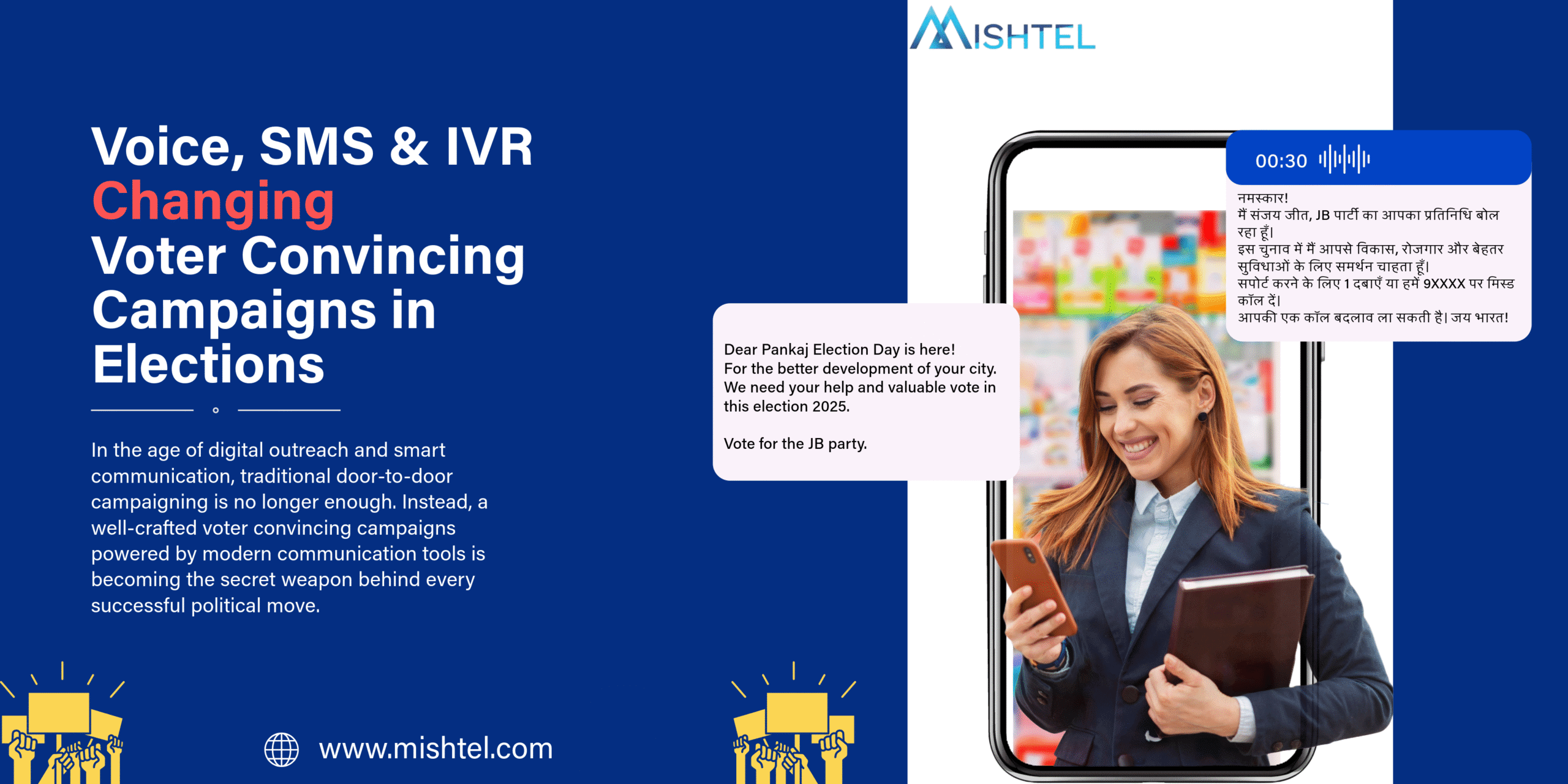 How Voice, SMS & IVR is Changing Voter Convincing Campaigns