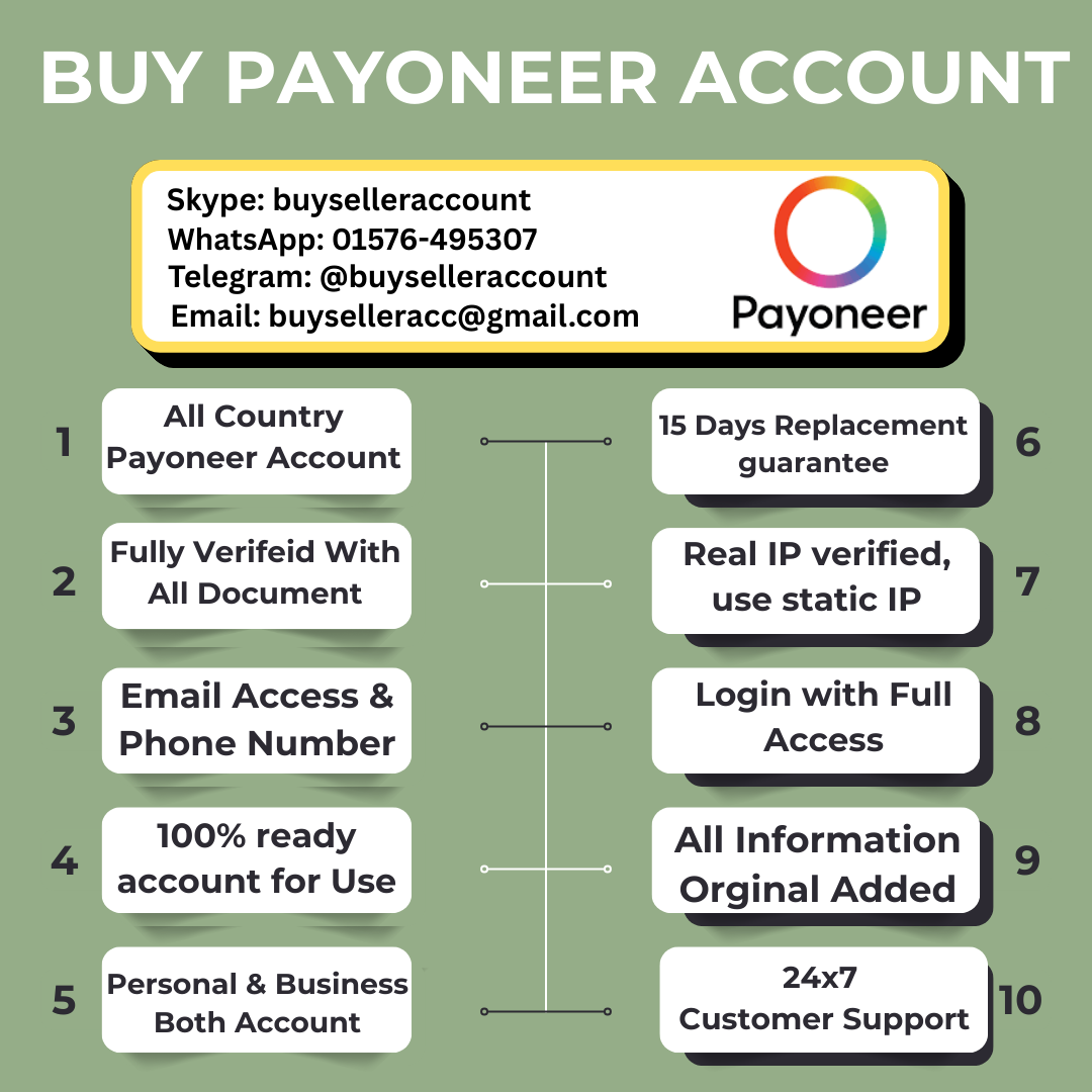 Buy Verified Payoneer Account | 100% Verified & Secure Acces