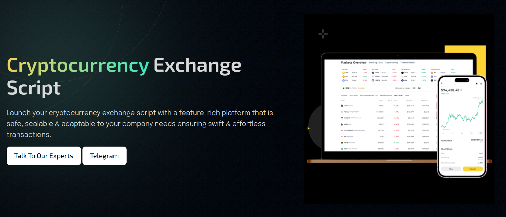 Cryptocurrency Exchange Script | Bitcoin Exchange Script