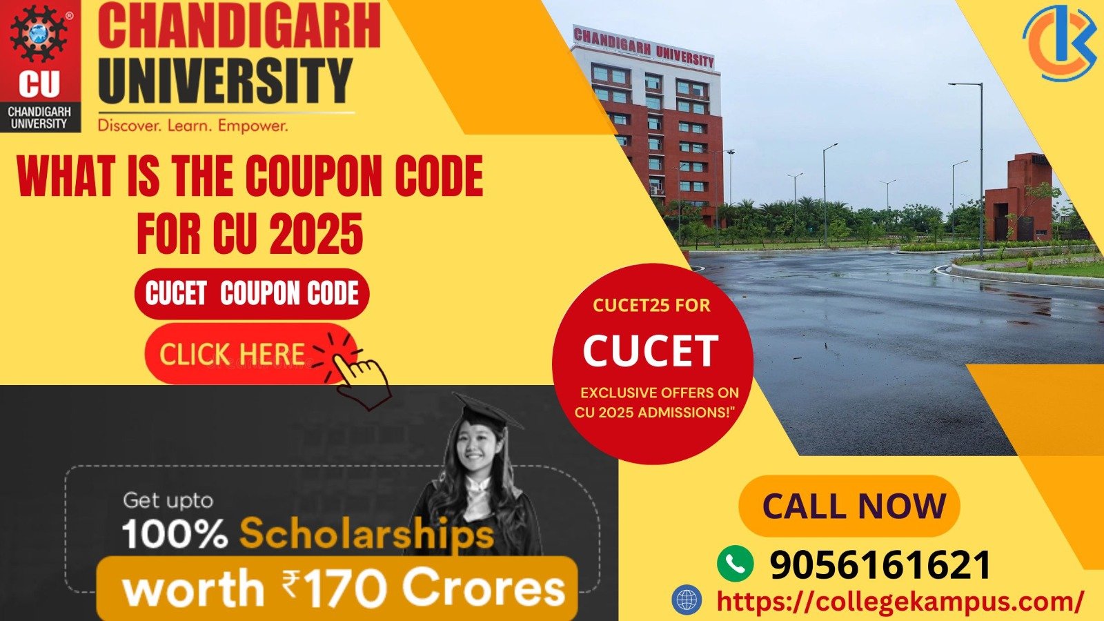 What is the coupon code for CU 2025 | CUCET coupon code