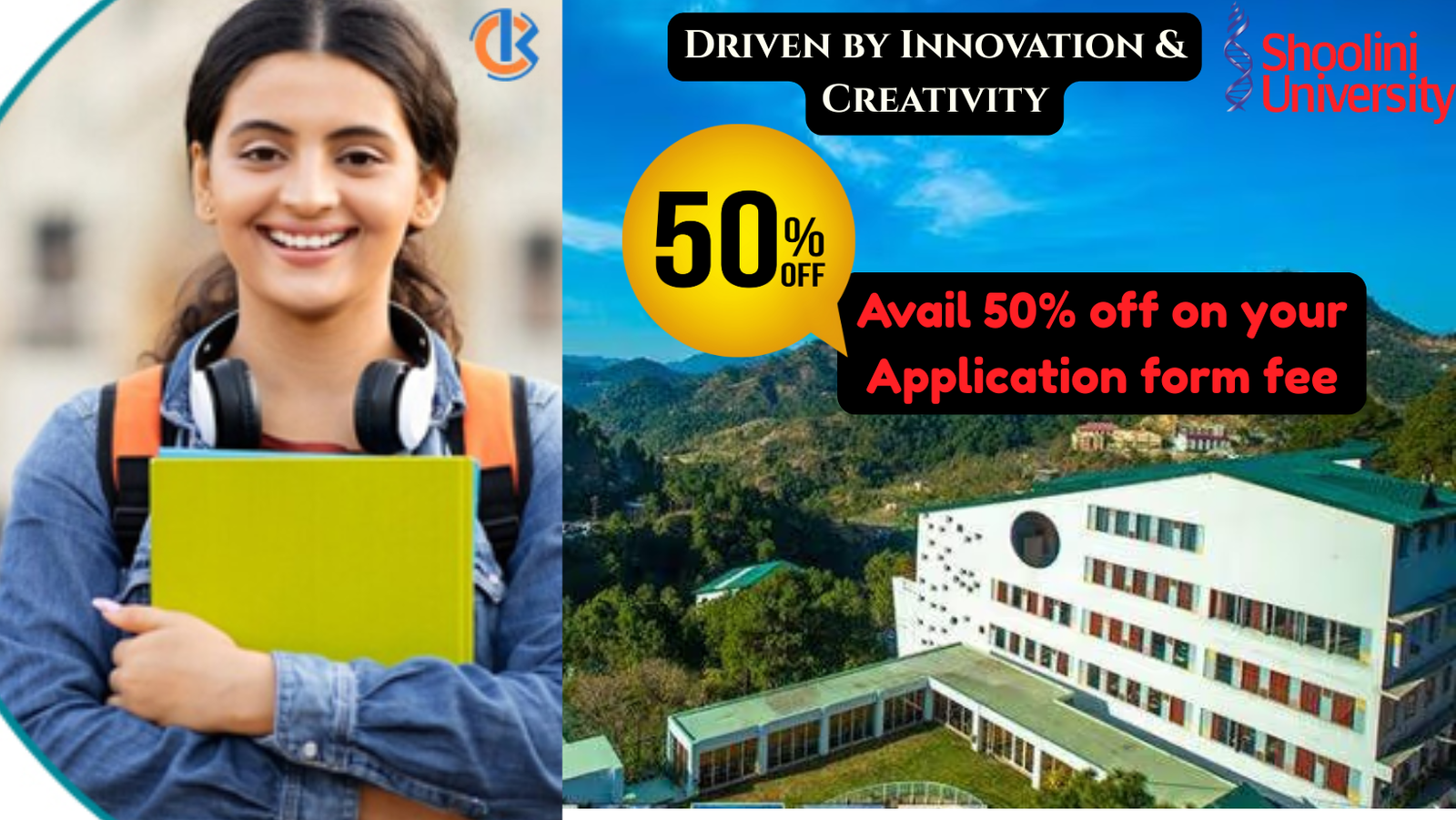 Shoolini University 2025 Application Fees 50% Discount